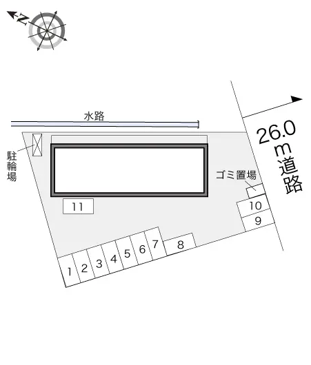 羽島市福寿町浅平５丁目 月極駐車場